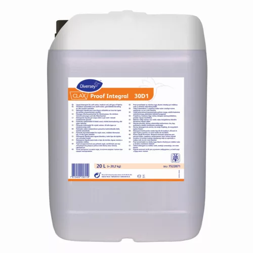 Clax Proof Integral 30D1 20L - Folyékony lúgos mosószer lágyvizes alkalmazáshoz