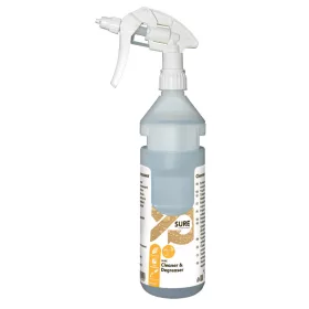   Sure Cleaner & Degreaser üres flakon, 750 ml, Sure Cleaner&Degreaser felirattal