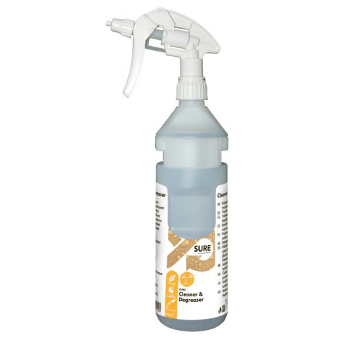 SURE Cleaner & Degreaser üres flakon, 750 ml, Sure Cleaner&Degreaser felirattal