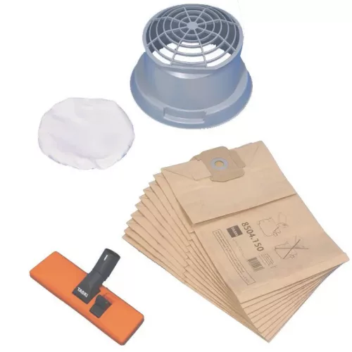 TASKI Vacumathoz Dry készlet porszívózáshoz (porszívófej, papírporzsák, kosár, vászonfilter)