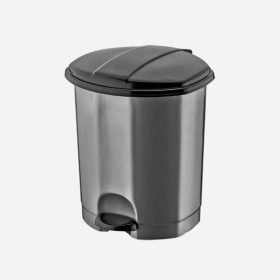 Dunya pedálos szemetes 30L (4db/karton) szürke/fekete