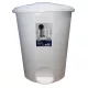 Dunya szemetes pedálos 41,8 x 40,7 x 56,3 - 50L (2db/karton) - Fehér