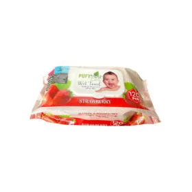  Pufy Fresh nedves törlőkendő 120db/csg (12csg/karton) strawberry