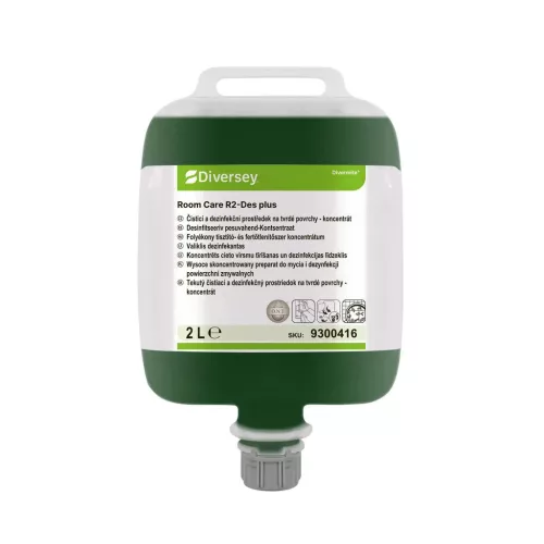 Room Care R2-Des plus kemény felületi tisztító és fertőtlenítőszer konc. 2L (2db/karton)