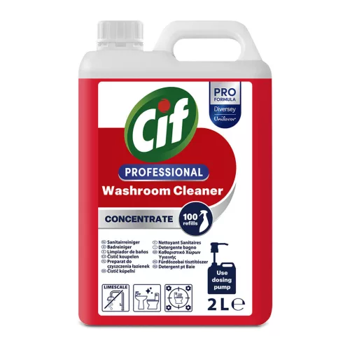 Cif Professional Fürdőszobai és szaniter tisztítószer Koncentrátum, 2 Liter