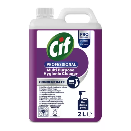 Cif Professional Fertőtlenítő, Univerzális felülettisztítószer Koncentrátum, 2 Liter