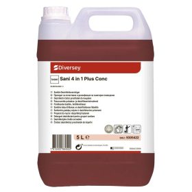   TASKI Sani 4 in 1 Plus Conc Mosdótisztító, vízkőoldó, fertőtlenítő és szagtalanító, BPR engedéllyel 5L (2db/karton)