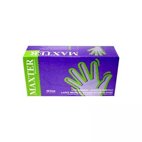   Gumikesztyű Maxter latex PÚDERES "L" 100db/doboz, 10doboz/karton