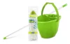 Bonus Felmosó szett-vödör ZÖLD 11L  csavaró kosár, felmosó nyél 120cm CottonMop 190gr