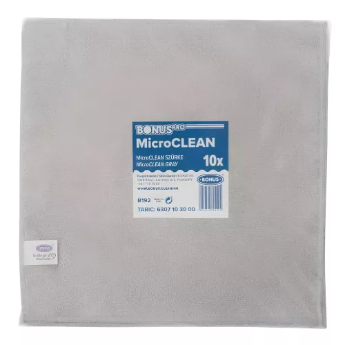 BonusPro MicroCLEAN kendő szürke 10db/csg (5csg/karton)