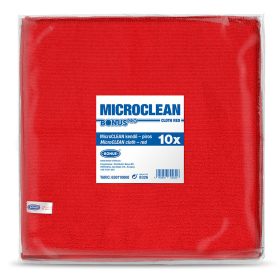 BonusPRO MicroCLEAN kendő piros 10db/csg BonusPRO MicroCLEAN kendő piros 10db/csg