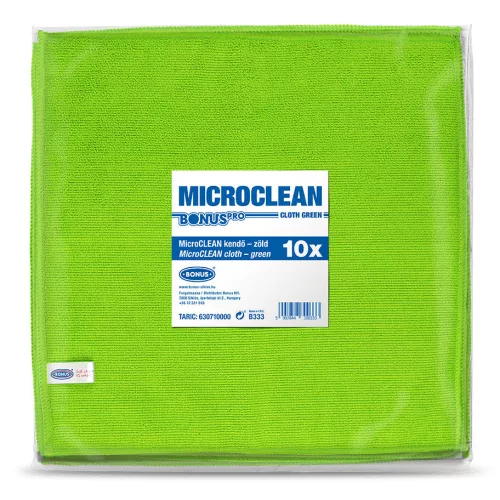 BonusPro MicroCLEAN kendő zöld 10db/csg (5csg/karton)