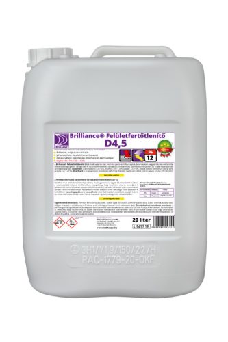Brilliance® Felületfertőtlenítő D4,5 - 20 liter