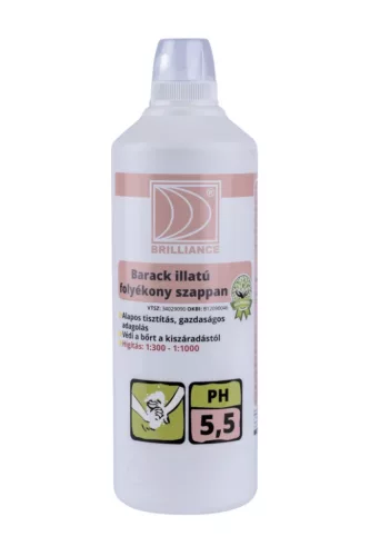 Brilliance® folyékony szappan 1L (6db/karton) barack illatú