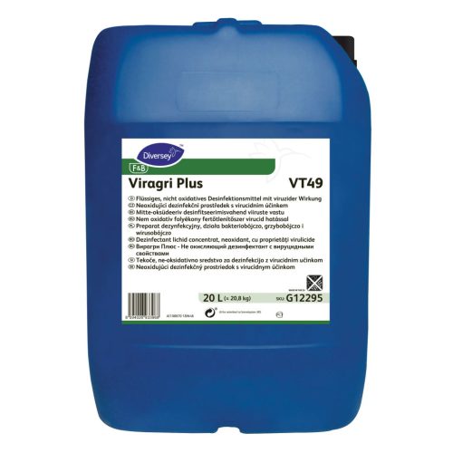 Viragri Plus VT97 20L - Nem oxidatív folyékony fertőtlenítőszer virucid hatással