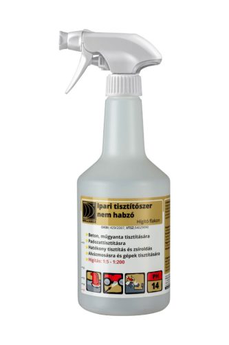 Brilliance® Ipari tisztítószer nem habzó hígító flakon szórófejjel 750ml (üres)