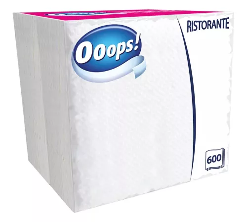 Ooops! Professional Ristorante szalvéta 1 rétegű fehér 16,5x16,5 cm (600 db)