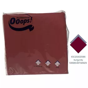 20 x Ooops! Professional szalvéta 2 rétegű bordó 33x33 cm (100 lap)