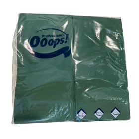 Ooops! Professional szalvéta 2 rétegű sötétzöld 1/8 hajtás (100 db)