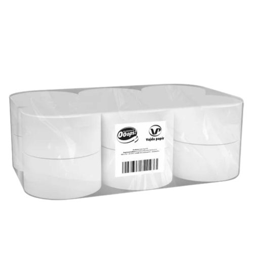 Ooops! toalettpapír mini Jumbo 19cm-es, 2r., fehér, 500lap/100m/tek, 12tek/karton, 44karton/raklap 