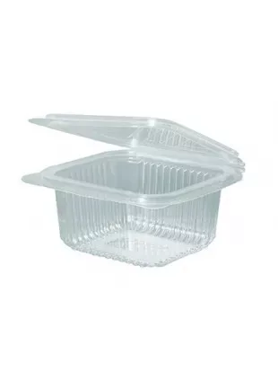 Műanyag összecsukható doboz 500ml PP (125x115x50mm) 50db/csg, 600db/karton