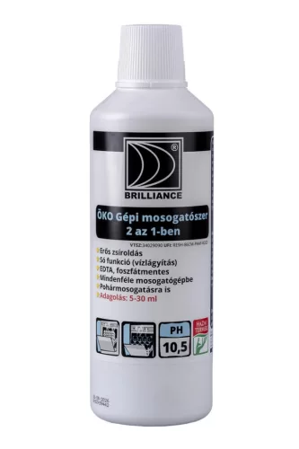 Brilliance ÖKO Gépi mosogatószer 2 az 1-ben 1L (6db/karton)