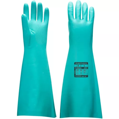 Portwest gumikesztyű extra hosszú nitril "XXL" (12pár/gyűjtő)