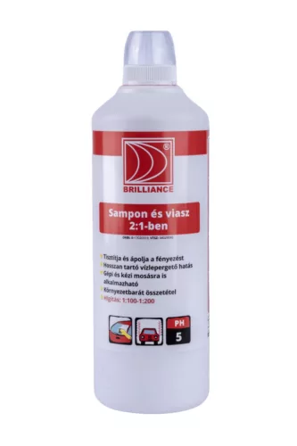 Brilliance autósampon és autó viasz 2 az 1-ben 1L (6db/karton)