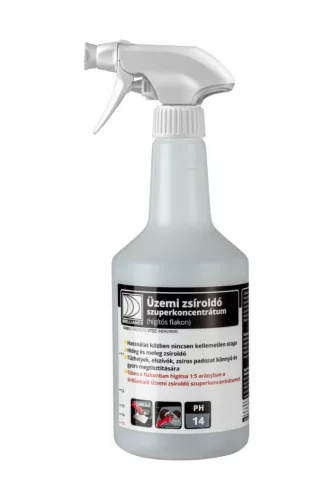Brilliance üzemi zsíroldó szuperkoncentrátum hígító flakon szórófejjel 750 ml (üres)