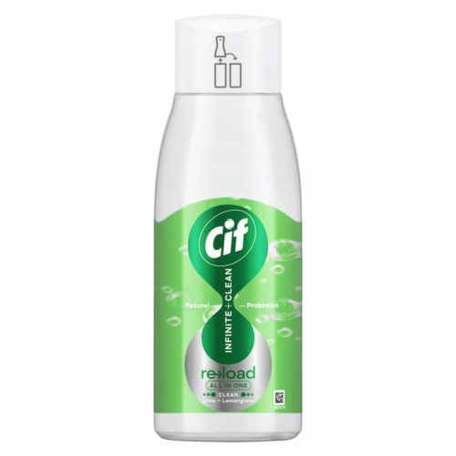 CIF Infinite+Clean All in One UTÁNTÖLTŐ 590ml Clean Lime & Lemongrass