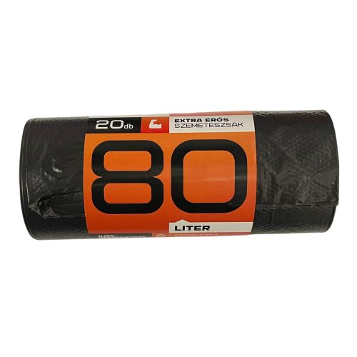Mamuth szemeteszsák extra erős, 80L, 80x60cm, 20db/tekercs (20tekercs/karton) 