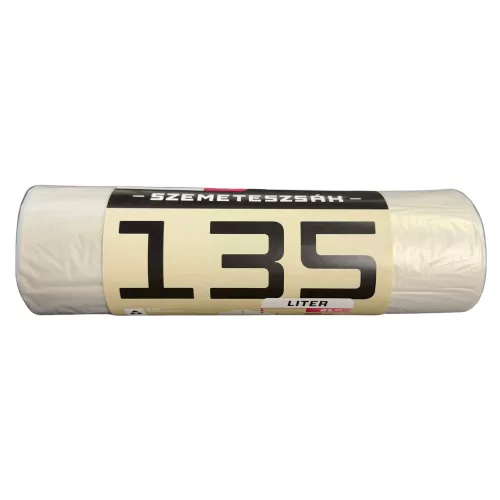 Mamuth szemeteszsák extra erős, 135L, 110x70cm, 10db/tekercs ÁTLÁTSZÓ/NATUR