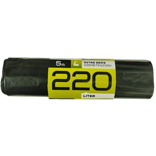 Mamuth szemeteszsák extra erős, 220L, 120x100cm, 10db/tekercs (10tekercs/karton) 