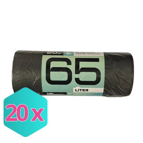 Mamuth szemeteszsák extra erős, 65L, 70x60cm, 20db/tekercs KARTON - 20 db