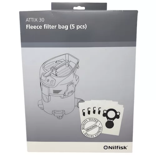 Nilfisk-BLUE Attix 30 porszívóhoz való porzsák 5 db-os csomagban