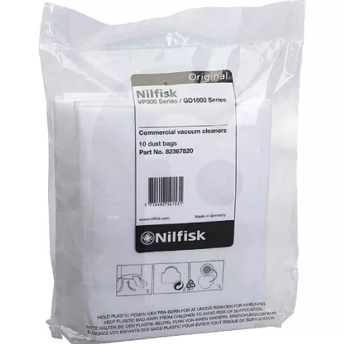Nilfisk VP300 Basic Hepa géphez textil porzsák 10 db-os csomagban