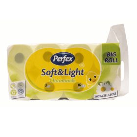   Perfex Soft&Light Kamilla illatú WC papír - 3 rétegű, 10 tekercs