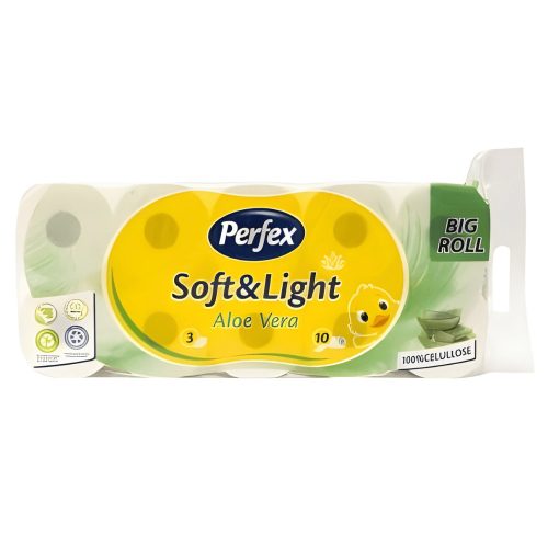 Perfex Soft&Light Aloe Vera illatú WC papír - 3 rétegű, 16 tekercs
