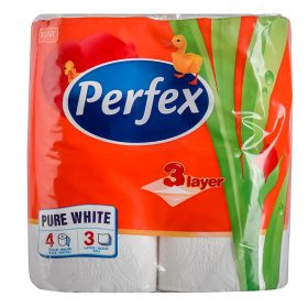  Perfex Soft&Light WC papír, hófehér - 3 rétegű 4 tekercses
