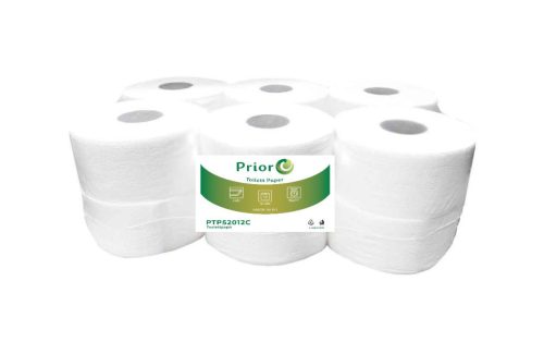 Prior Mini Jumbo toalettpapír 2 rétegű fehér (12 tekercs)