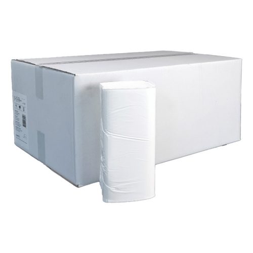 PRIOR kéztörlő V hajtogatott, 23x21cm, 2 rétegű, fehér, 150 lap/csg, 20 csg/karton (40 karton/raklap)