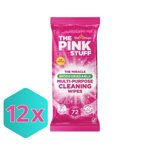 The Pink Stuff All Purpose nedves törlőkendő (72db) KARTON - 12 db
