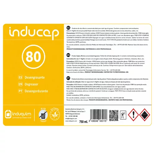 Inducap 80 Szuperkoncentrált zsíroldó matrica
