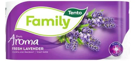 Tento Family  Aroma Levendulás 8 tekercses toalettpapír