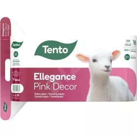 Tento Ellegance Pink Decor 16 tekercses toalettpapír