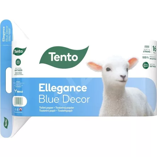 Tento Ellegance Blue Decor 16 tekercses toalettpapír