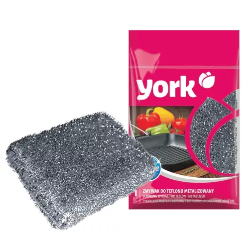 YORK súrolószivacs teflon felületekhez ezüst vagy arany színű