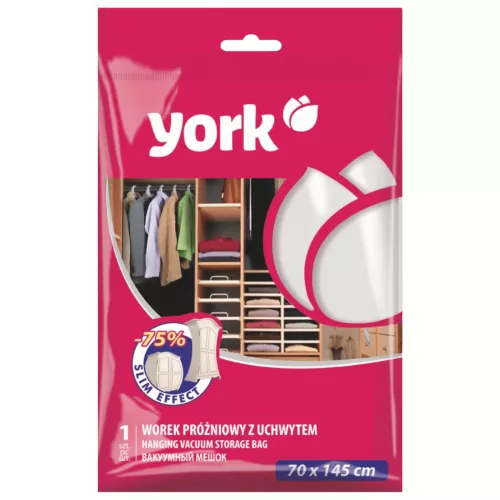 YORK akasztható vákuumos ruhatároló 70x145 cm