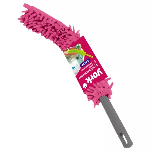YORK mikroszálas portalanító mop nyéllel - magenta