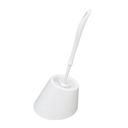 Tidinett WC kefe műanyag kerek tartóval fehér 35cm